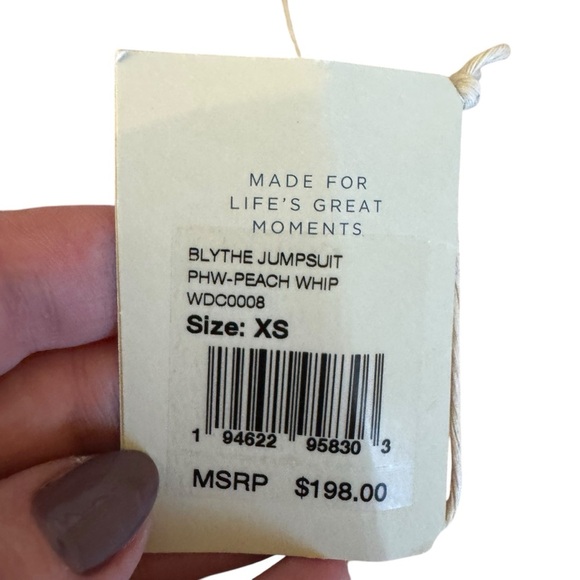 Faherty - NWT Utility Blaise Denim Jumpsuit Sz XS - Picture 9 of 9